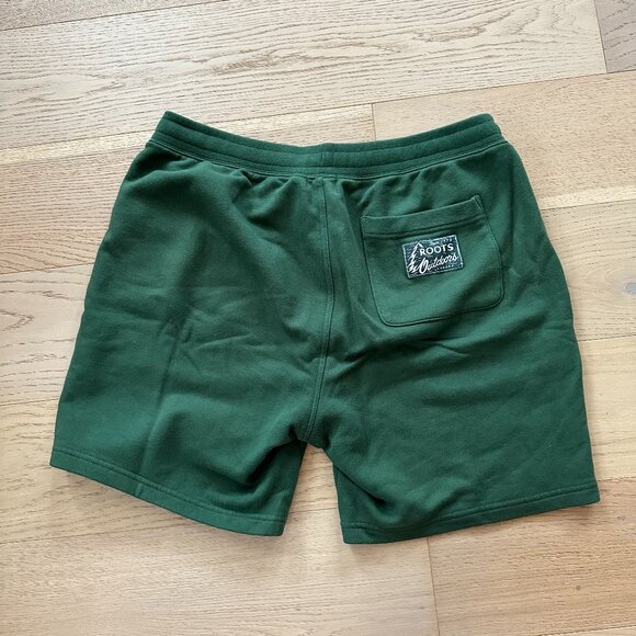 Roots Sweatshorts French Terry, Dark Green, Size L, Like new - Picture 4 of 4